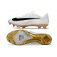 Nike Zoom Mercurial Vapor 17 Elite FG Nouveau Blanc Or Noir