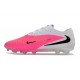Nike Phantom 6 Elite Low FG Nouveau Rose Blanc Noir