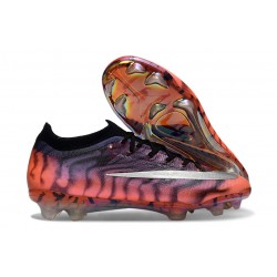 Crampons Nike Air Zoom Mercurial Vapor XVII Elite FG Orange Noir Argent