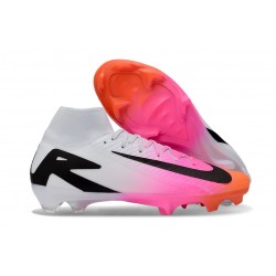 Crampons Nike Mercurial Superfly 10 Elite FG Rose Noir Blanc