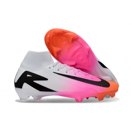 Crampons Nike Mercurial Superfly 10 Elite FG Rose Noir Blanc