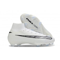 Crampons Nike Mercurial Superfly 10 Elite FG Blanc Noir