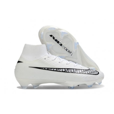 Crampons Nike Mercurial Superfly 10 Elite FG Blanc Noir