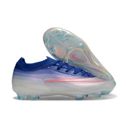 Nike Chaussures Zoom Mercurial Vapor 17 Elite FG Bleu Argent Rose