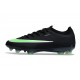 Nike Chaussures Zoom Mercurial Vapor 17 Elite FG Noir Vert Illusion