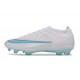 Nike Chaussures Zoom Mercurial Vapor 17 Elite FG Blanc Bleu