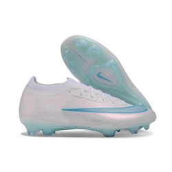 Nike Chaussures Zoom Mercurial Vapor 17 Elite FG Blanc Bleu