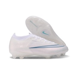 Nike Chaussures Zoom Mercurial Vapor 17 Elite FG Blanc Bleu Ciel