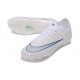 Nike Chaussures Zoom Mercurial Vapor 17 Elite FG Blanc Bleu Ciel