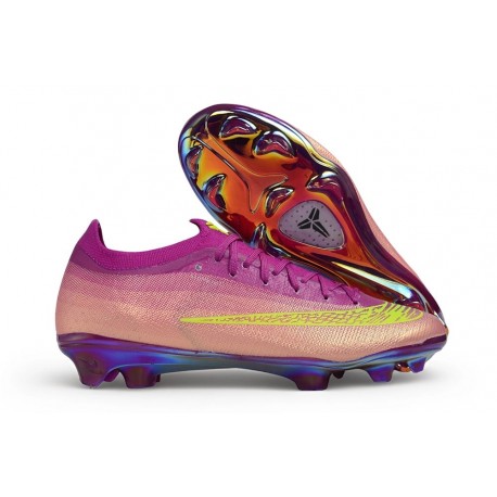 Chaussures de Foot Nike Mercurial Vapor 17 Elite FG Violet Jaune