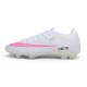 Chaussures de Foot Nike Mercurial Vapor 17 Elite FG Ronaldo Blanc Rose