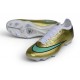 Chaussures de Foot Nike Mercurial Vapor 17 Elite FG Or Vert