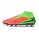 Chaussure de Foot Nike Phantom 6 Elite High FG Hot Punch Noir Vert Strike