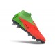 Chaussure de Foot Nike Phantom 6 Elite High FG Hot Punch Noir Vert Strike