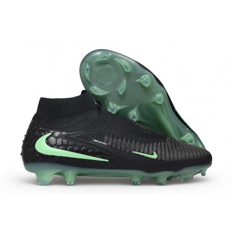 Chaussure de Foot Nike Phantom 6 Elite High FG Noir Vert Illusion