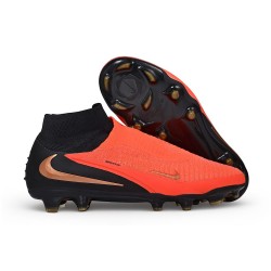 Chaussure Nike Phantom 6 Elite High FG Brt Rouge foncé Dégradé Noir