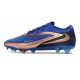 Crampons Nike Phantom 6 Elite Low FG Bleu Marine Bronze Métallique