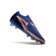 Crampons Nike Phantom 6 Elite Low FG Bleu Marine Bronze Métallique