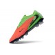 Crampons de Football Nike Phantom 6 Elite Low FG Hot Punch Noir Vert Strike