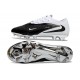 Crampons de Football Nike Phantom 6 Elite Low FG Noir Blanc