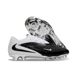 Crampons de Football Nike Phantom 6 Elite Low FG Noir Blanc
