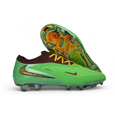 Crampons de Football Nike Phantom 6 Elite Low FG Vert