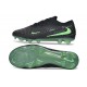 Crampons de Football Nike Phantom 6 Elite Low FG Noir Vert Illusion
