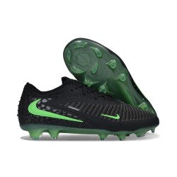 Crampons de Football Nike Phantom 6 Elite Low FG Noir Vert Illusion