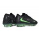 Crampons de Football Nike Phantom 6 Elite Low FG Noir Vert Illusion