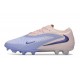 Crampons de Football Nike Phantom 6 Elite Low FG Bleu lavande Pêche pâle