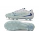 Crampons de Football Nike Phantom 6 Elite Low FG Bleu Glacier