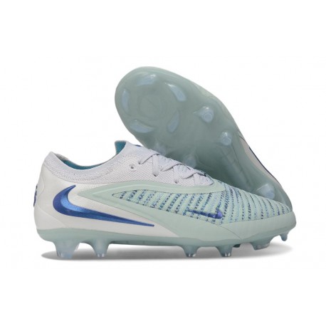 Crampons de Football Nike Phantom 6 Elite Low FG Bleu Glacier