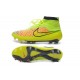 Chaussures De Football 2014 Nike Magista Obra FG Volt/Or Métallisé/Hyper Punch