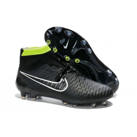 Chaussures De Football 2014 Nike Magista Obra FG Nior Volt Blanc
