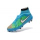 Meilleur Chaussures 2014 Nike Magista Obra FG ACC Bleu Vert Blanc