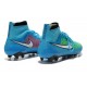 Meilleur Chaussures 2014 Nike Magista Obra FG ACC Bleu Vert Blanc