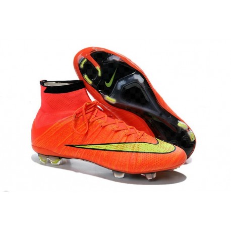 Crampon De Foot 2014 Nouvelle Nike Mercurial Superfly FG ACC Punch Or Noir