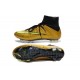 Chaussures Football 2014 Nouvelle Nike Mercurial Superfly FG ACC Or Noir