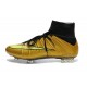 Chaussures Football 2014 Nouvelle Nike Mercurial Superfly FG ACC Or Noir