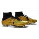 Chaussures Football 2014 Nouvelle Nike Mercurial Superfly FG ACC Or Noir