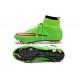 Crampon De Foot 2014 Nouvelle Nike Mercurial Superfly FG ACC Vert Punch