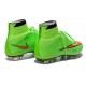 Crampon De Foot 2014 Nouvelle Nike Mercurial Superfly FG ACC Vert Punch