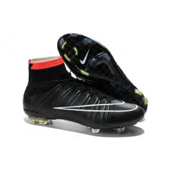 Crampon De Foot 2014 Nouvelle Nike Mercurial Superfly FG ACC Noir Punch