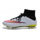 Crampon De Foot 2014 Nouvelle Nike Mercurial Superfly FG ACC Blanc Punch Noir