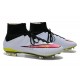 Crampon De Foot 2014 Nouvelle Nike Mercurial Superfly FG ACC Blanc Punch Noir