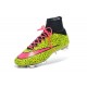 Neuf Chaussures 2015 Nike Mercurial Superfly 4 FG Safari Jaune Rose