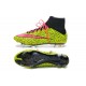 Neuf Chaussures 2015 Nike Mercurial Superfly 4 FG Safari Jaune Rose