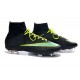 Neuf Chaussures 2015 Nike Mercurial Superfly 4 FG Noir Vert