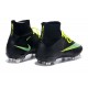 Neuf Chaussures 2015 Nike Mercurial Superfly 4 FG Noir Vert