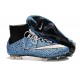 Neuf Chaussures 2015 Nike Mercurial Superfly 4 FG Safari Bleu Blanc